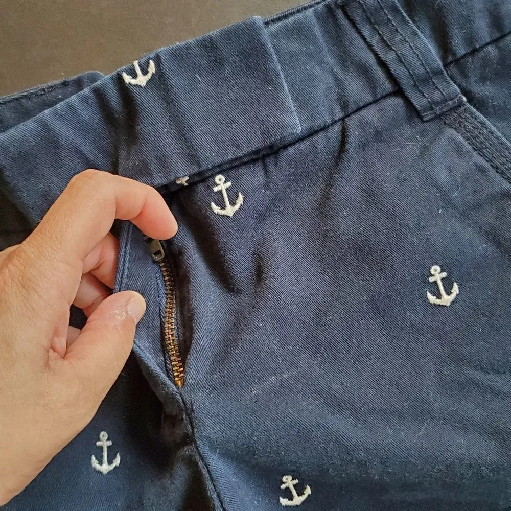 J. Crew blue white